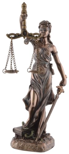 Justitia, Römische Göttin der Gerechtigkeit, bronziert, aus Kunststein angefertigt., Veronese Collektion von VOGLER Joh. Vogler GmbH