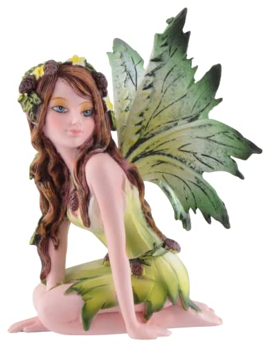 VOGLER Joh. Vogler GmbH Waldfee Holla kniet am Boden - aus Kunststein gefertigt, von Künstlerhand coloriert von VOGLER Joh. Vogler GmbH