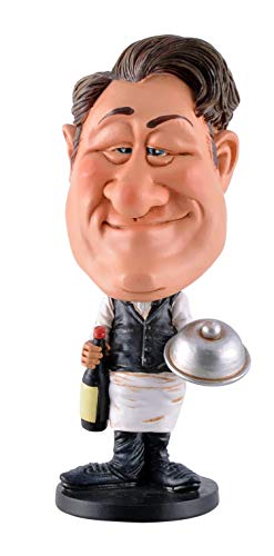 Vogler 841-112 Funny Life Wackellkopf Kellner Bobblehead Bedienung Figur von VOGLER Joh. Vogler GmbH