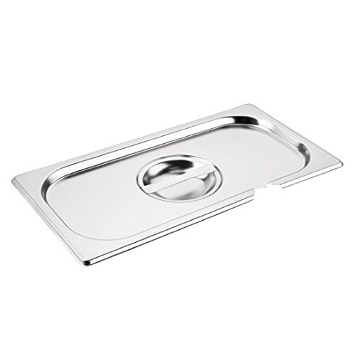 Vogue Deckel mit Löffelaussparung für GN-Behälter GN1/3, GN1/3. Inklusive Löffelaussparung. Material: Edelstahl., CB173 von VOGUE