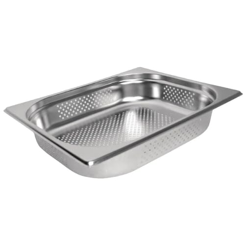 Vogue K846 Edelstahl perforiert 1/2 Gastronorm Pfanne, 150 mm von VOGUE