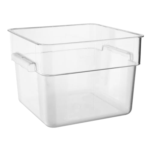 Vogue Hygiplas Quadratischer Aufbewahrungsbehälter aus Polycarbonat, 10 l von VOGUE