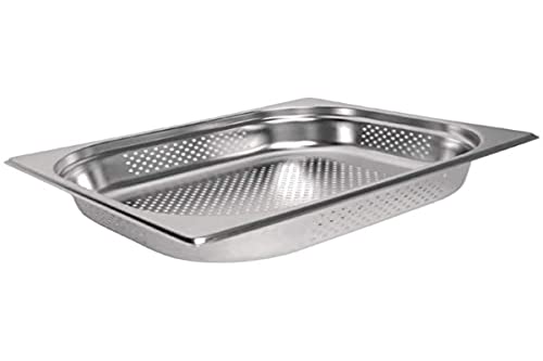 Vogue K845 Edelstahl perforiert 1/2 Gastronorm Pfanne, 100 mm von VOGUE