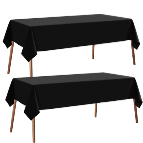 2 Stück Biertisch Tischdecke wasserdichte Polyester Rechteckige Tischdecken 100x250cm für 50cm und 70cm Biertische, Universal Biertischdecke Biertisch-Husse für Bierzeltgarnitur und Hochzeitsfeiern von VOHESEA