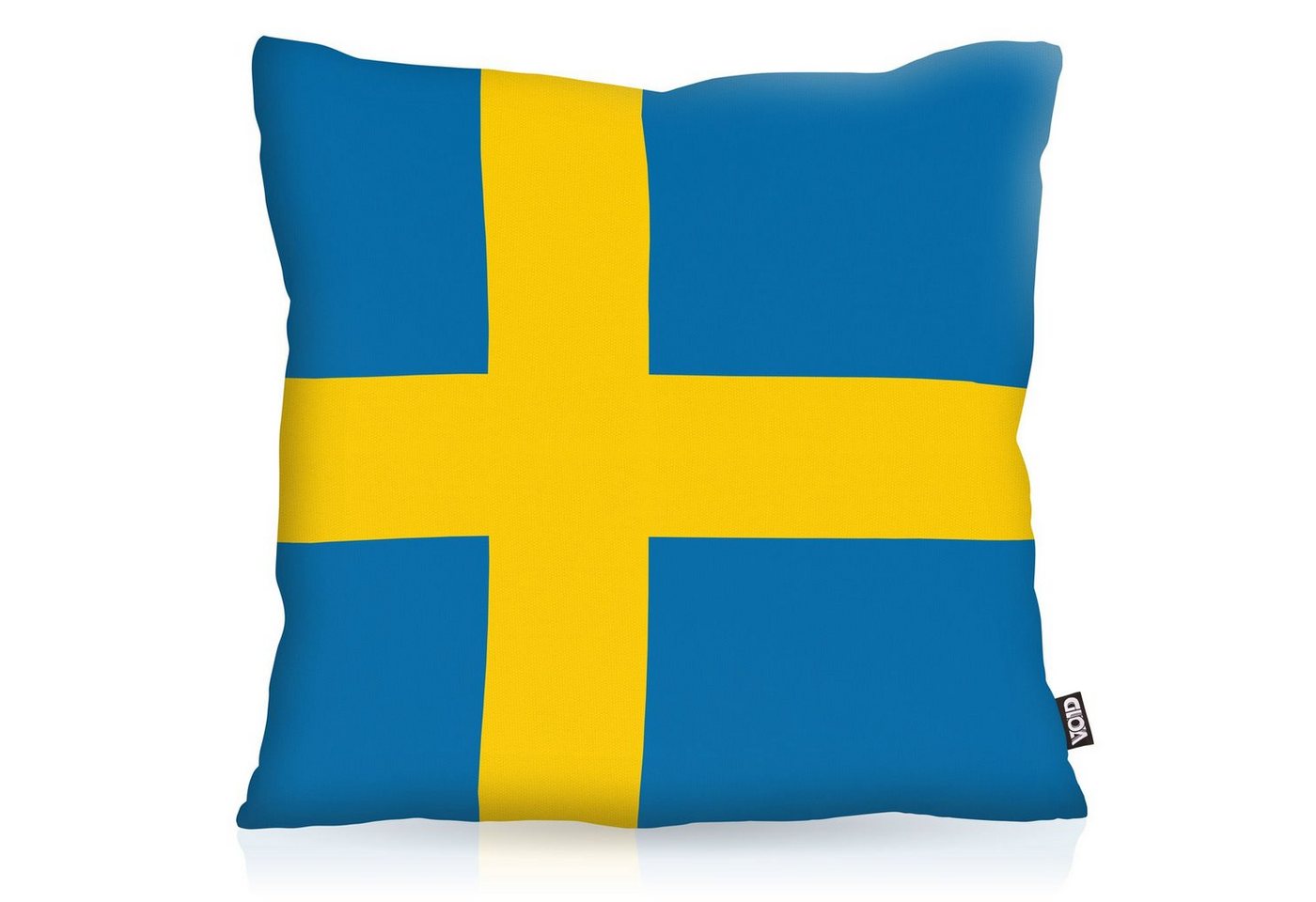Kissenbezug, VOID, Sofa-Kissen Schweden Sweden Flagge Fahne Fan EM WM Fussball von VOID
