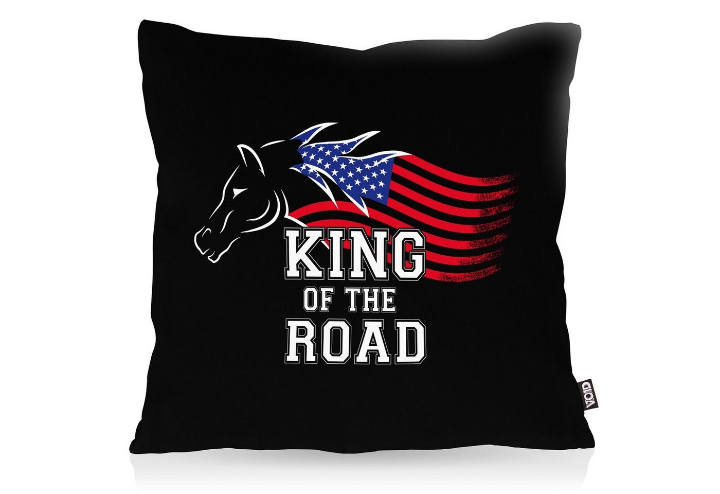 Kissenbezug, VOID, Sofa-Kissen King Road Outdoor Indoor Amerika USA Muscle Car Kissen von VOID