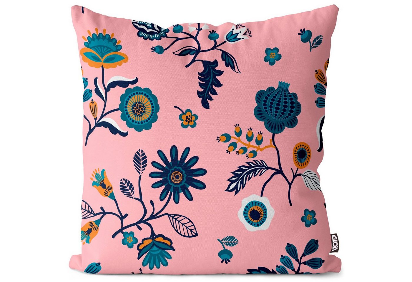 VOID Kissenbezug, (1 Stück), Blumen Blumenmuster Blumenstrauß gemustert Frühling Sommer Blüten Wie von VOID