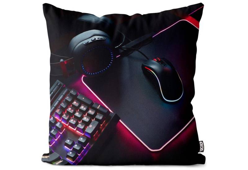 VOID Kissenbezug, (1 Stück), Gamer Set Up Gaming computer tastatur laptop technologie büro key cyb von VOID
