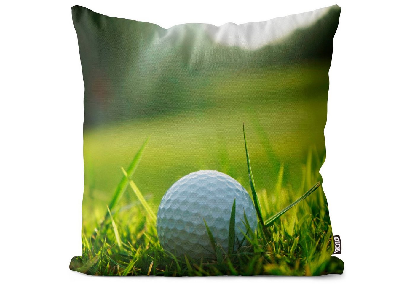 Kissenbezug, VOID (1 Stück), Sofa-Kissen Rasen Golfbälle Golf Sport Golfspieler Caddy Golfwagen spielen lernen Ball Driving Ranch Golfrasen Club Golfschläger Hobby Verein von VOID