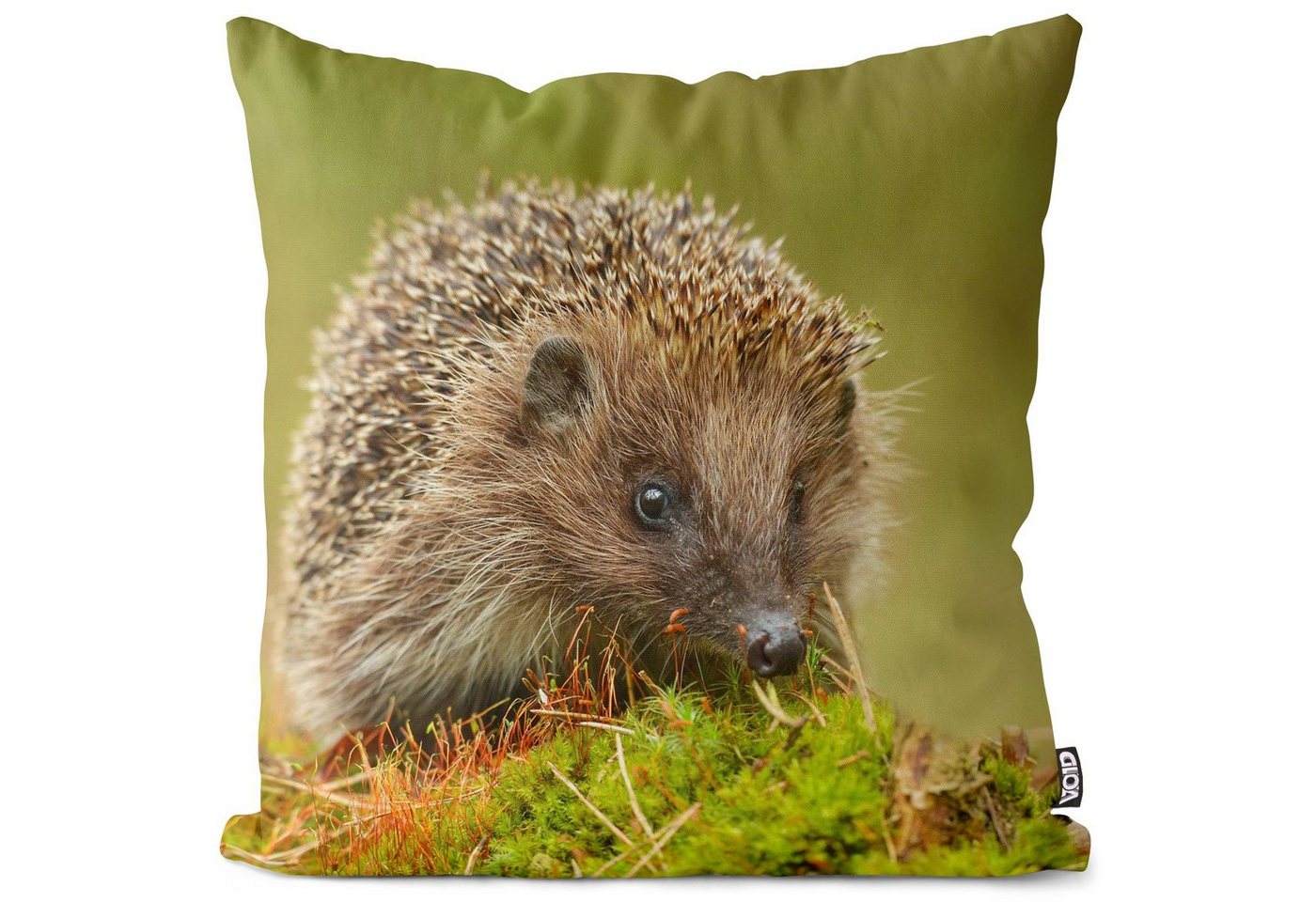 Kissenbezug, VOID (1 Stück), Igel Moos Wald Tier Garten Haustier Ostern Wandern Natur kinder kinde von VOID