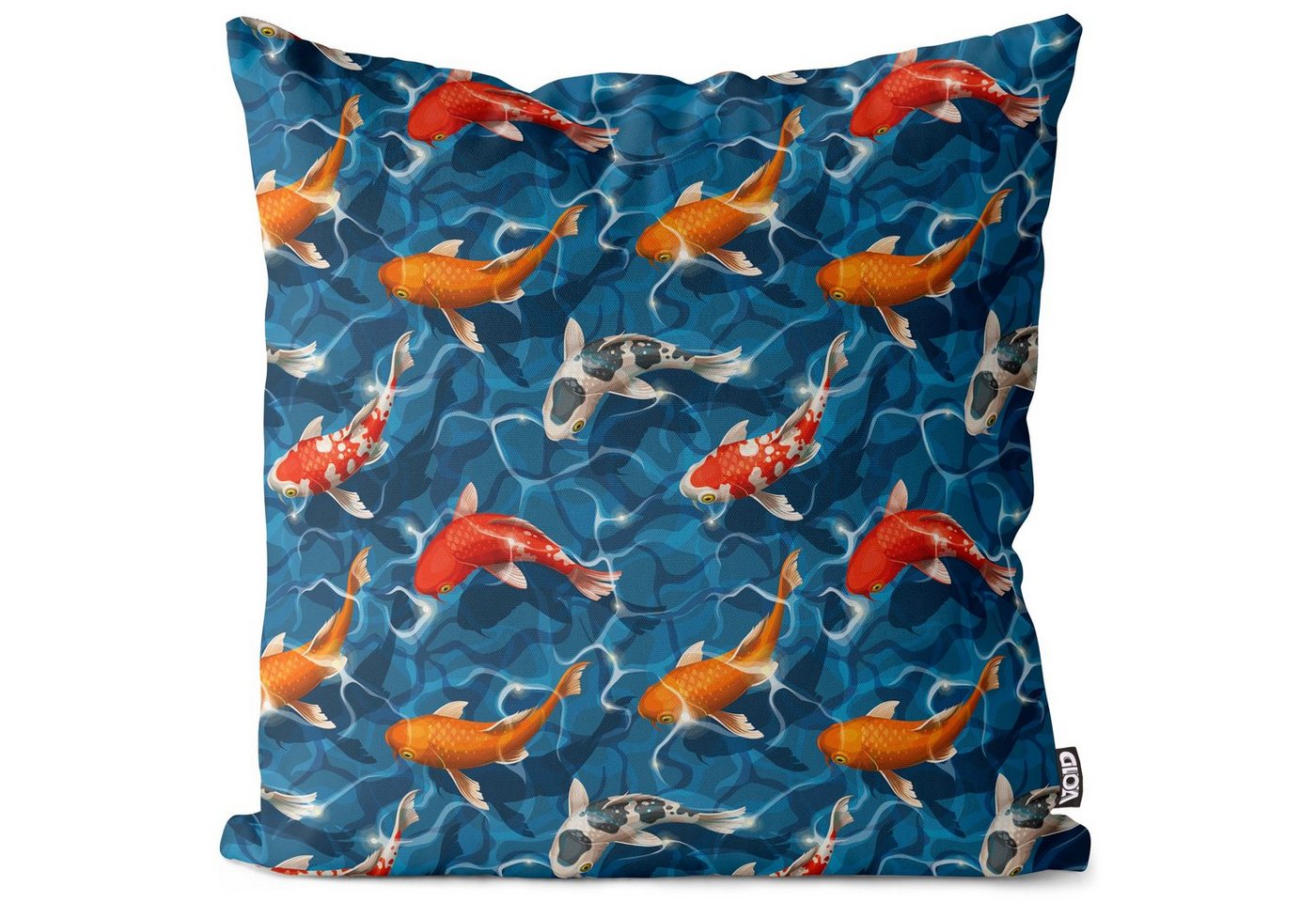 VOID Kissenbezug, (1 Stück), Koi Karpfen Fische Teich Fluß karpfen kunst fisch asiatisch orientali von VOID