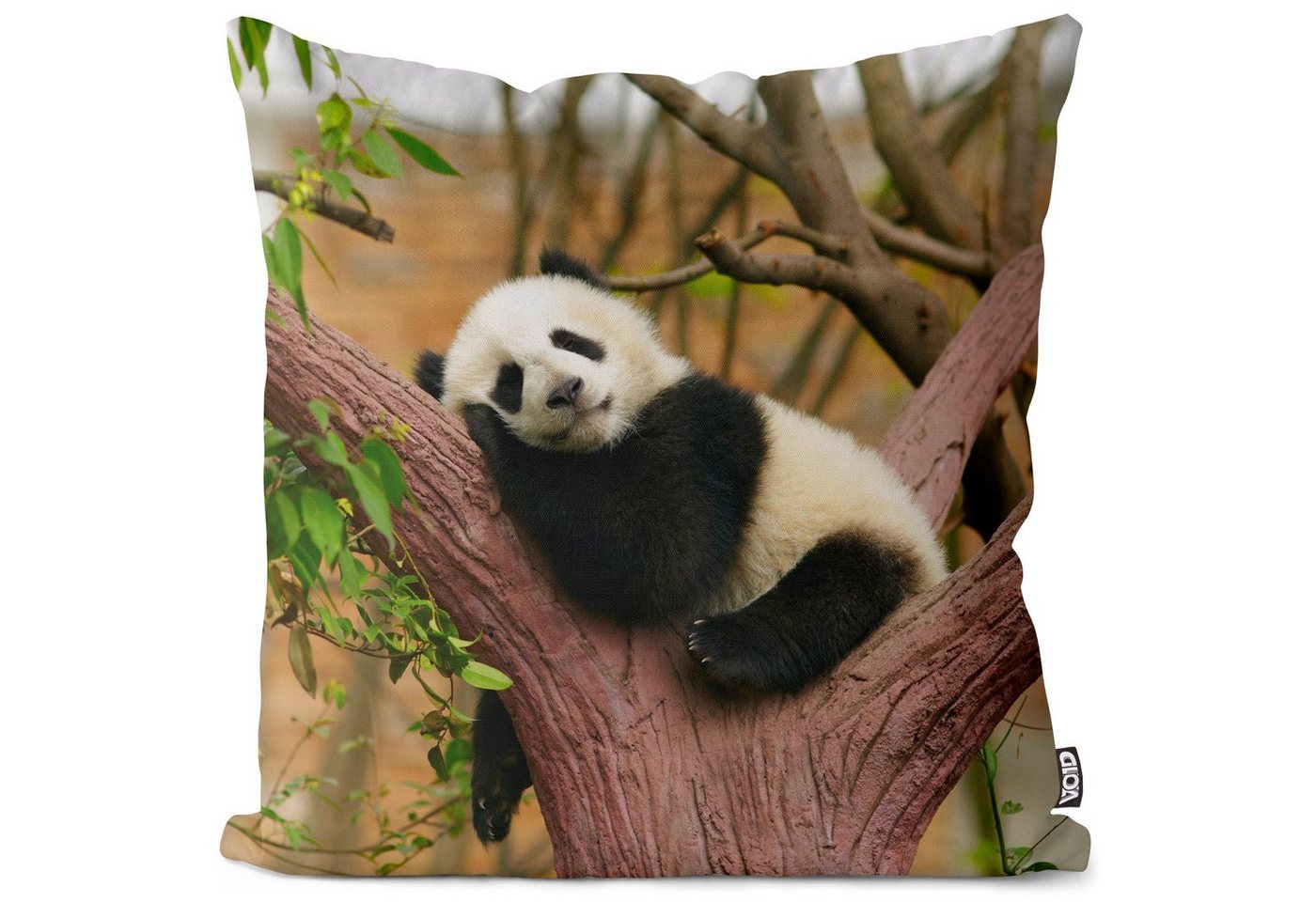 Kissenbezug, VOID (1 Stück), Schlafen Panda Natur Asien Bambus Natur Tier Asien Bär Pandabär Kinde von VOID