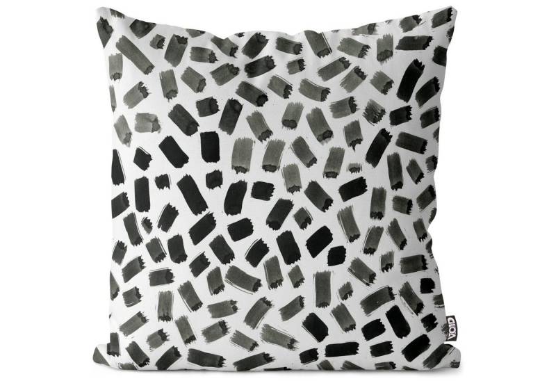 Kissenbezug, VOID (1 Stück), Sofa-Kissen Zebra Streifen gestreift Zebrastreifen Linien abstrakt Safari Dschungel Tropen elegant klassisch Pinsel Malen von VOID