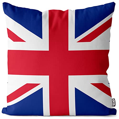 VOID England Great Britain Polyester Kissenbezug Flagge Fahne Fan-Kissen Kissenhülle Outdoor Indoor Bunt, Kissen Größe:40 x 40 cm von VOID