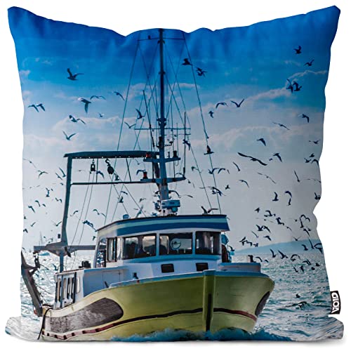 VOID Fischerboot Trawler Kissenbezug Kissenhülle Sofakissen Kissen Deko Outdoor-Kissen Dekokissen, Kissen Größe:60 x 60 cm VOID Fischerboot Trawler Kissenbezug Kissenhülle Sofakissen Kissen Deko Outdoor-Kissen Dekokissen, Kissen Größe:60 x 60 cm von VOID