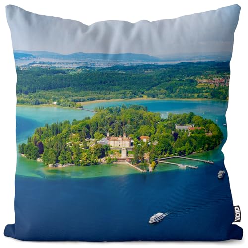VOID Insel Mainau Kissenbezug Kissenhülle Deko Polyester Dekoration Garten Dekokissen, Kissen Größe:40 x 40 cm VOID Insel Mainau Kissenbezug Kissenhülle Deko Polyester Dekoration Garten Dekokissen, Kissen Größe:40 x 40 cm von VOID
