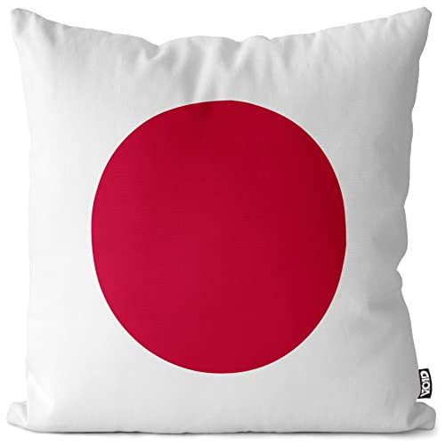 VOID Japan Polyester Kissenbezug Flagge Fahne Fan-Kissen Kissenhülle Outdoor Indoor Bunt, Kissen Größe:50 x 50 cm von VOID