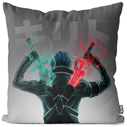 VOID Kirito Kissenbezug Kissenhülle Outdoor Indoor Anime Sword Schwert, Kissen Größe:60 x 60 cm VOID Kirito Kissenbezug Kissenhülle Outdoor Indoor Anime Sword Schwert, Kissen Größe:60 x 60 cm von VOID