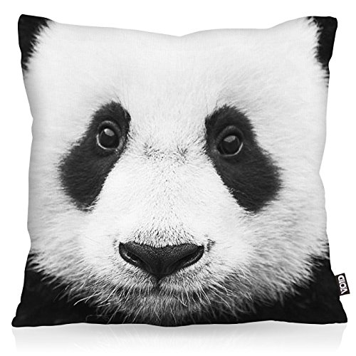 VOID Panda Kissenbezug Kissenhülle Outdoor Indoor Pandakopf Pandabär, Kissen Größe:60 x 60 cm von VOID