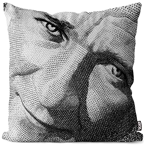 VOID Portrait Kemal Atatürk Kissenbezug Kissenhülle Sofakissen Kissen Deko Outdoor-Kissen Dekokissen, Kissen Größe:60 x 60 cm von VOID