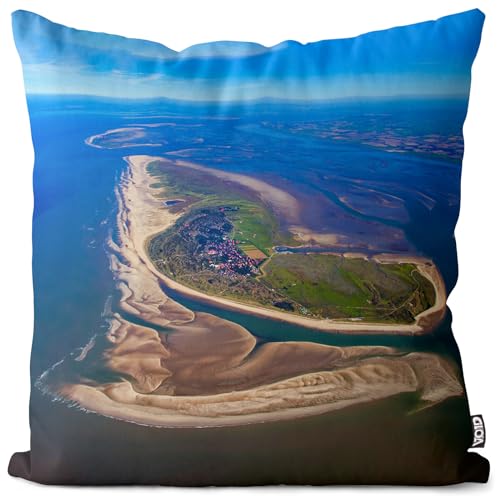 VOID Spiekeroog Kissenbezug Kissenhülle Deko Polyester Dekoration Garten Dekokissen, Kissen Größe:60 x 60 cm VOID Spiekeroog Kissenbezug Kissenhülle Deko Polyester Dekoration Garten Dekokissen, Kissen Größe:60 x 60 cm von VOID