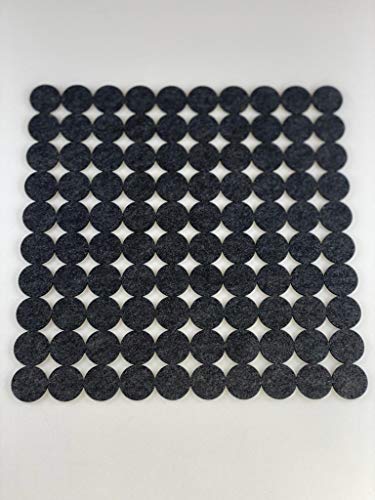 Filzuntersetzer Motiv 100 Scheiben, quadratisch, 4 Größen, anthrazit oder grau meliert (30x30cm, anthrazit meliert) von VOIGTdesign