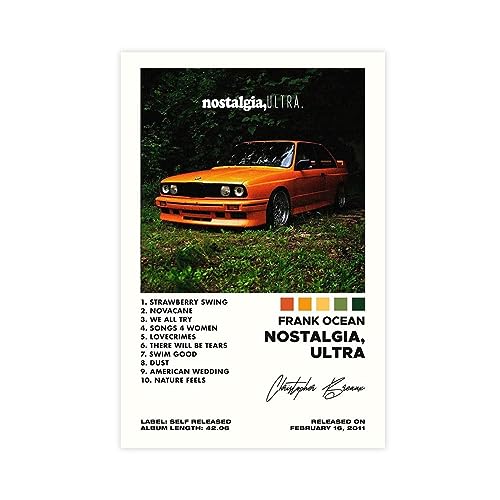 Frank Poster & Ocean Nostalgia, Ultra 2011 Musikalbum Cover Autogramm Poster Leinwand Poster Wandkunst Dekor Druck Bild Gemälde für Wohnzimmer Schlafzimmer Dekoration ungerahmt 50 x 75 cm Frank Poster & Ocean Nostalgia, Ultra 2011 Musikalbum Cover Autogramm Poster Leinwand Poster Wandkunst Dekor Druck Bild Gemälde für Wohnzimmer Schlafzimmer Dekoration ungerahmt 50 x 75 cm von VOLBOZ