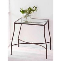 Nachttisch Aus Eisen Und Glas | Mid Century Modern Nachttisch Aus Eisen Und Glas | Mid Century Modern von VOLCANOironBEDS