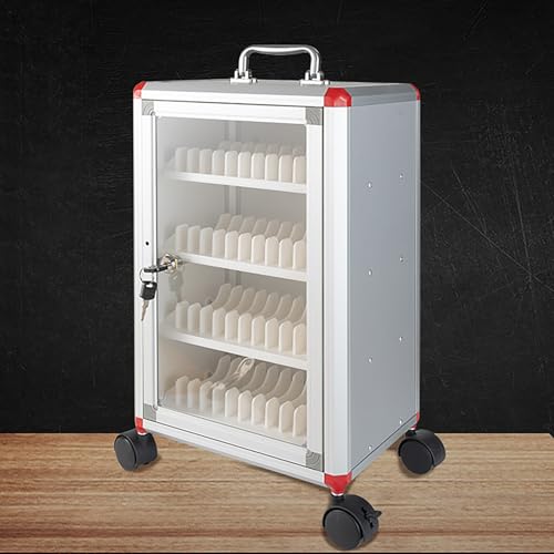 Handy Aufbewahrungsschrank Safe Handy-Schrank mit Türschlössern und Schlüsseln, Tragbare Aufbewahrung mit Tragegriff für Schule und Unternehmen(46.5cm/18.3in) von VOLDAX