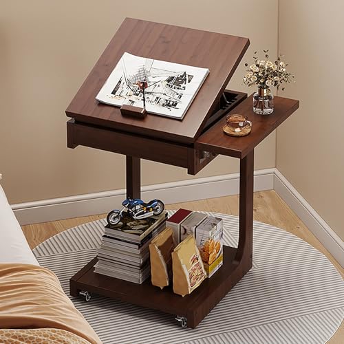 VOLDAX Beistelltisch C Form 360° Drehbar Neigungsverstellbar Kleiner Laptoptisch, Computertisch Mobiler Beistelltisch, für Schlafzimmer Wohnzimmer Büro VOLDAX Beistelltisch C Form 360° Drehbar Neigungsverstellbar Kleiner Laptoptisch, Computertisch Mobiler Beistelltisch, für Schlafzimmer Wohnzimmer Büro von VOLDAX