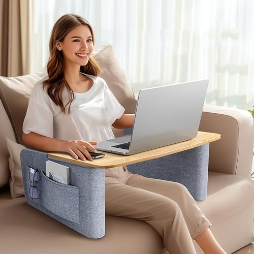 VOLDAX Mobiler Beistelltisch Nachttischablage Schwamm Spie Schoß Lesekissen, Bett-Beistelltisch für Krankenbett Pflegebett Laptoptisch von VOLDAX