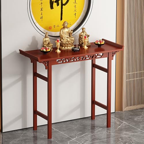 VOLDAX Orientalisch Couchtisch Altartisch Zur Meditation, Buddhistischer Entspannung Tisch for spirituelle Puja-Tisch, für Gebete Wahrsagerei Entspannun(100 * 40cm/39.4 * 15.7in) von VOLDAX