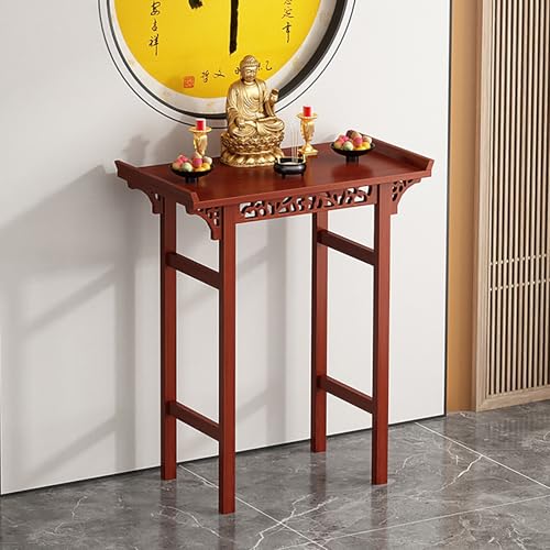 VOLDAX Orientalisch Couchtisch Altartisch Zur Meditation, Buddhistischer Entspannung Tisch for spirituelle Puja-Tisch, für Gebete Wahrsagerei Entspannun(60 * 35cm/23.6 * 13.8in) von VOLDAX