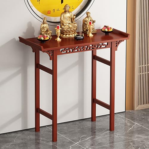 VOLDAX Orientalisch Couchtisch Altartisch Zur Meditation, Buddhistischer Entspannung Tisch for spirituelle Puja-Tisch, für Gebete Wahrsagerei Entspannun(80 * 35cm/31.5 * 13.8in) von VOLDAX