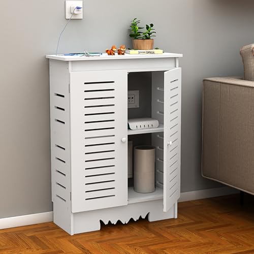 VOLDAX Router Aufbewahrungsbox TV Kabel Verstecken Router Schrank, Verstellbare Regale Cable Management WiFi Router Storage Router Regal Stehend(60 * 80 * 30cm/23.6 * 31.5 * 11.8in) von VOLDAX