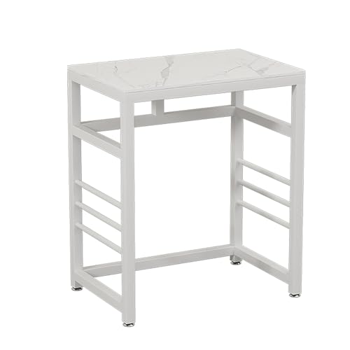 VOLDAX Saugroboter Ständer Staubsauger Beistelltisch Wohnzimmer Staubsauger Roboter Halter, Beistelltisch für Wohnzimmer Schlafzimmer Küche(White,40 * 40cm/15.7 * 15.7in) von VOLDAX