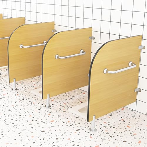 VOLDAX Schamwand WC Sichtschutz Toilettenabtrennung Wandmontage Urinal Trennwand, Schamwand WC Urinal Trennwand, für Schulen Einkaufen Kindergärten(Yellow-3PCS,70cm/27.6in) von VOLDAX