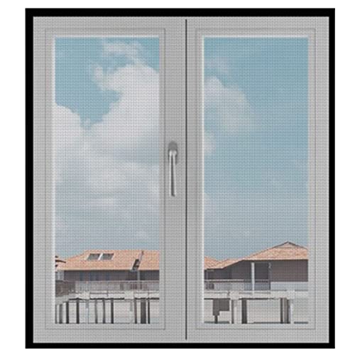 DIY-Fliegengitter Fenster 80x125cm(31.5x49.2in) DIY selbstklebendes Moskitonetz für Fenster, einstellbares Fliegengitter gegen Insekten, Sie können die Größe wählen, die Sie benötigen, Schwarz-A von VOLLENC