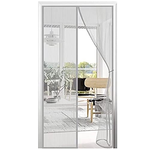 Magnetisches Tür-Moskitonetz, 125x250cm, Moskito-Vorhang Tür-Eingangsnetz, automatischer Verschluss, kein Eindringen von Insekten, geeignet für Korridor/Tür, Grau, personalisierbar Magnetisches Tür-Moskitonetz, 125x250cm, Moskito-Vorhang Tür-Eingangsnetz, automatischer Verschluss, kein Eindringen von Insekten, geeignet für Korridor/Tür, Grau, personalisierbar von VOLLENC