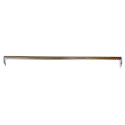 Anreißmeterstock Aluminium 100 cm, cm-Teilung, ungeeicht von VOLMER VERMESSUNGSGERÄTE- & AKKU-SERVICE
