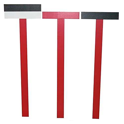Visierkreuze-Satz - 2 halbe & 1 volles Kreuz - aus Holz - traditionelle Nivelliermethode von VOLMER VERMESSUNGSGERÄTE- & AKKU-SERVICE