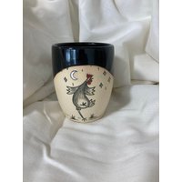 Becher Tanzendes Huhn von VOLPINICERAMICS
