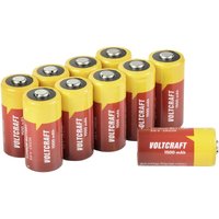 Voltcraft - CR123A 10pcs Fotobatterie CR-123A Lithium 1500 mAh 3 v 10 St. von VOLTCRAFT