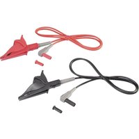 Voltcraft - gebraucht] Msl 507 Stecker 4mm Krokoklemmen Messleitung 1m Schwarz Rot 1 St B-Ware von VOLTCRAFT