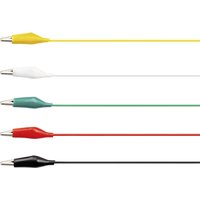 Voltcraft - KS-630/0.1 Messleitungs-Set Abgreifklemmen Abgreifklemmen 0.63 m Schwarz, Rot, Gelb, Grün, von VOLTCRAFT
