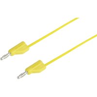 MSB-300 Messleitung Lamellenstecker 4 mm Lamellenstecker 4 mm 0.50 m Gelb 1 St. - Voltcraft von VOLTCRAFT