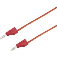 Voltcraft MSB-300 Messleitung [Lamellenstecker 4 mm - Lamellenstecker 4 mm] 1.50 m ROT 1 St. von ROT