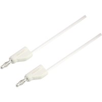 MSB-300 Messleitung [Lamellenstecker 4 mm - Lamellenstecker 4 mm] 5.00 m Weiß 1 St. - Voltcraft von VOLTCRAFT