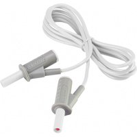 Voltcraft - MSB-501 Sicherheits-Messleitung Lamellenstecker 4 mm Lamellenstecker 4 mm 1.50 m Weiß 1 St von VOLTCRAFT