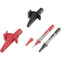 Voltcraft - MSS-103 Krokodilklemmen-Set Buchse 4 mm cat iii 1000 v, cat iv 600 v Schwarz, Rot 1 Set von VOLTCRAFT